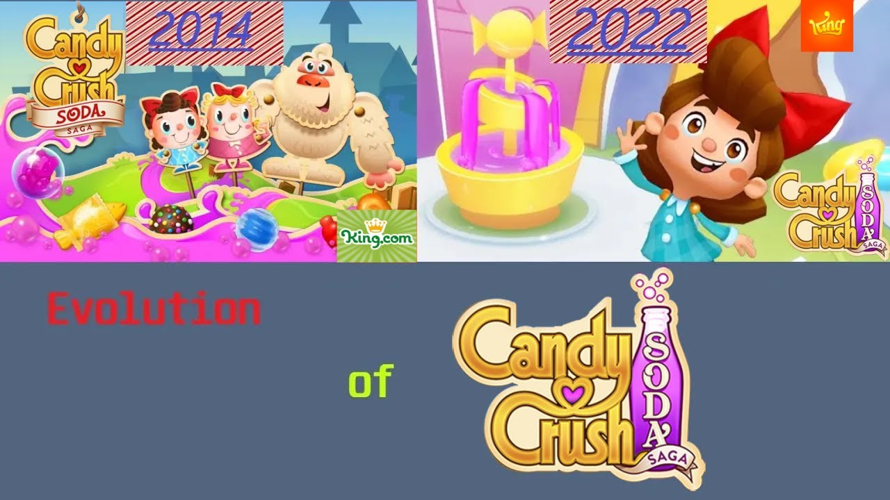 🥤 Evolution of Candy Crush Soda Saga 2014-2022