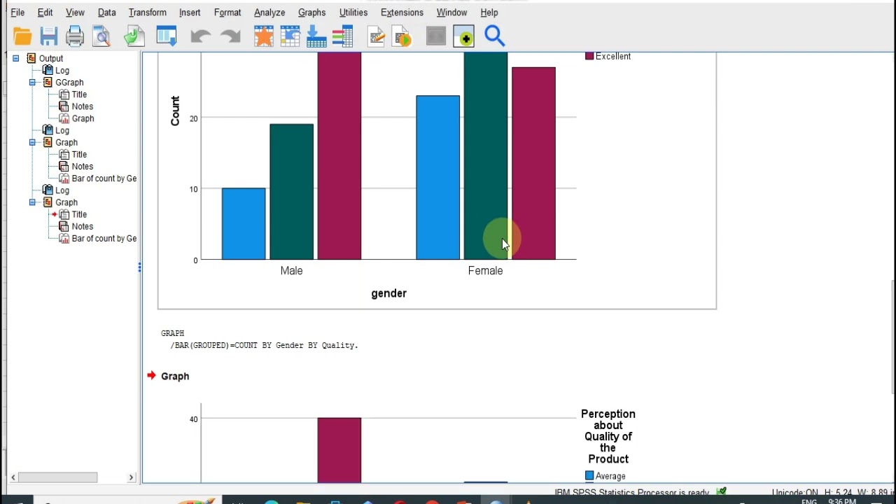 Creating Charts by using SPSS