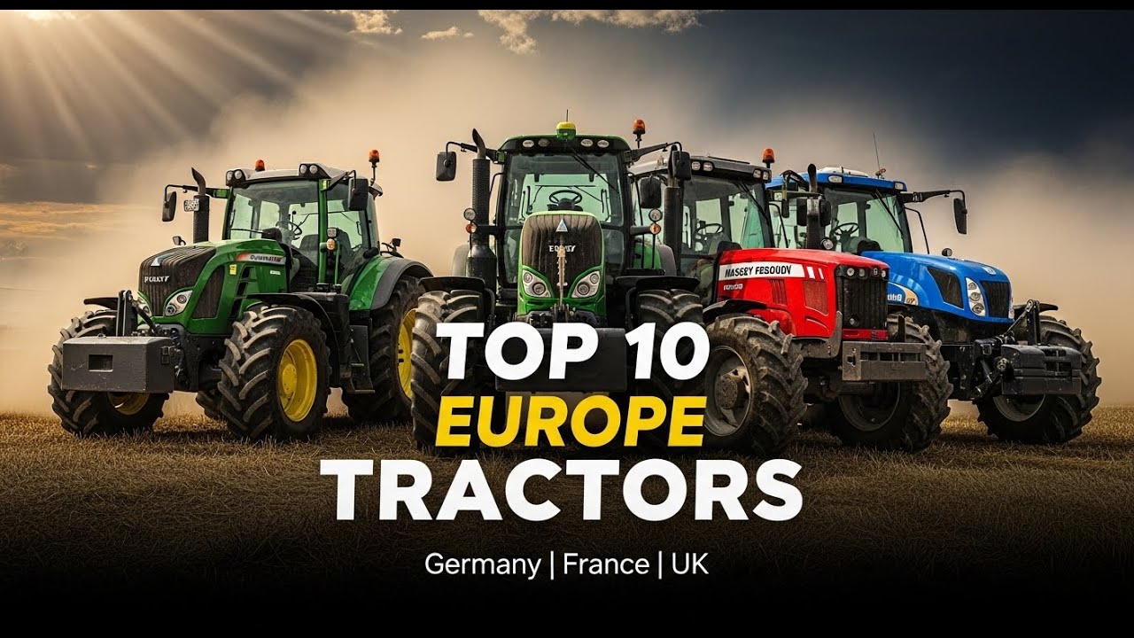 Top 10 Tractors Used by European Farmers 🇩🇪🇫🇷🇬🇧 | Best Farm Tractors in Germany, France & UK