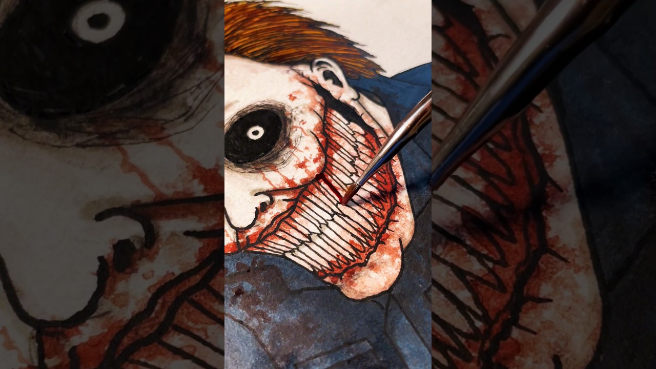 Drawing Horror Icons Michael Myers From HALLOWEEN 🎃 