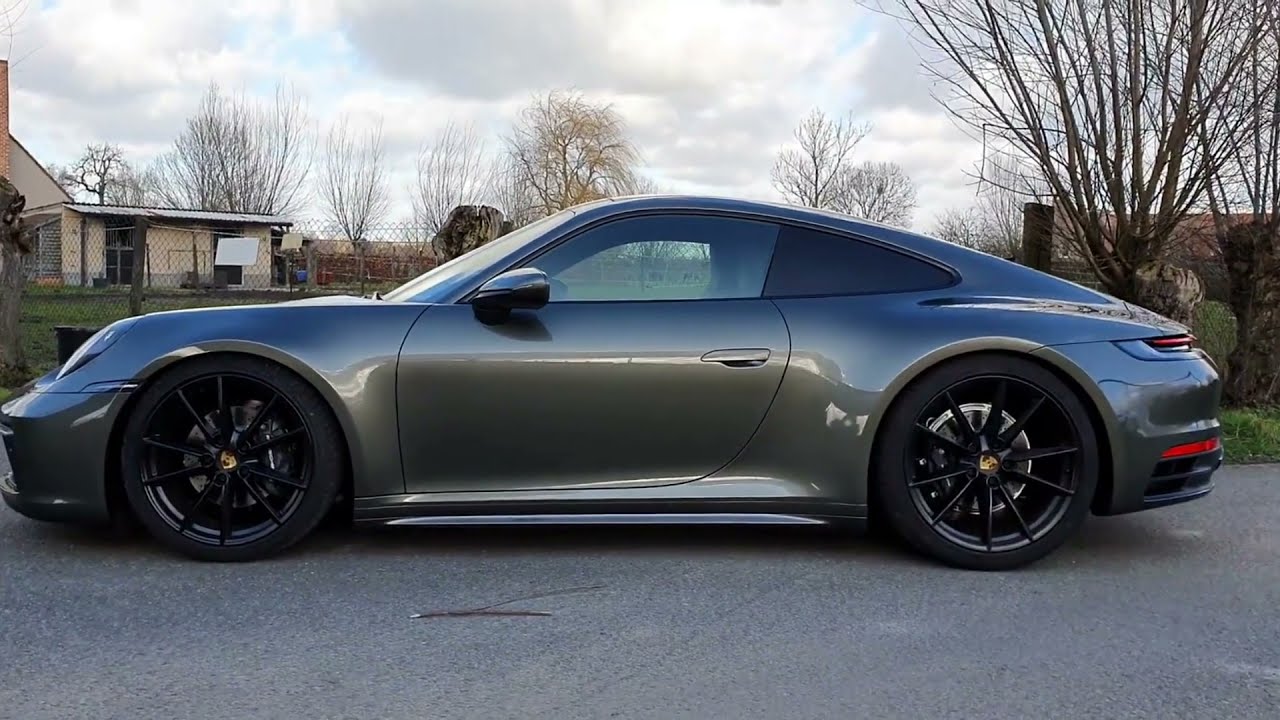 Porsche 992 lowered with H&R Sport Springs 2021