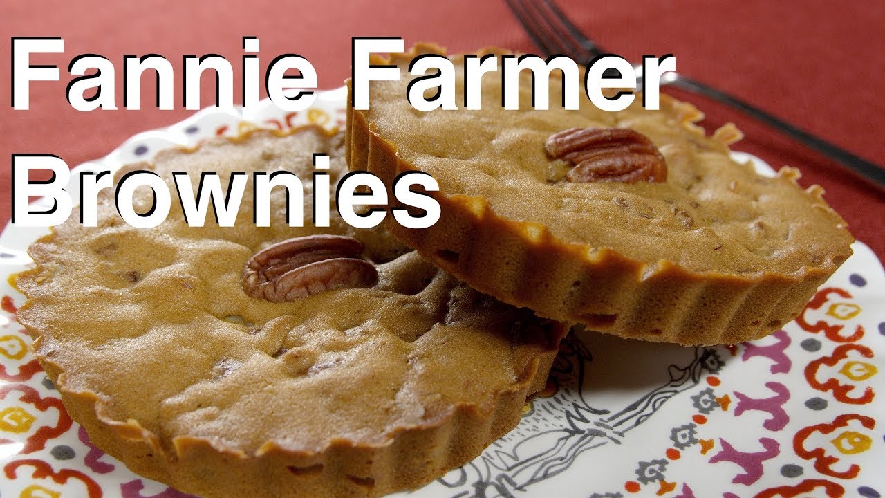 Fannie Farmer's 1896 Brownies