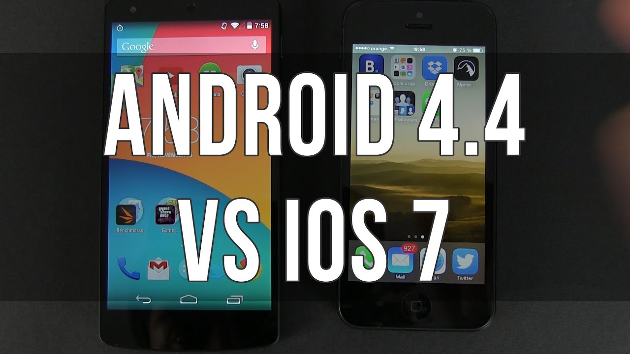 Android 4.4 KitKat vs iOS 7 Comparison