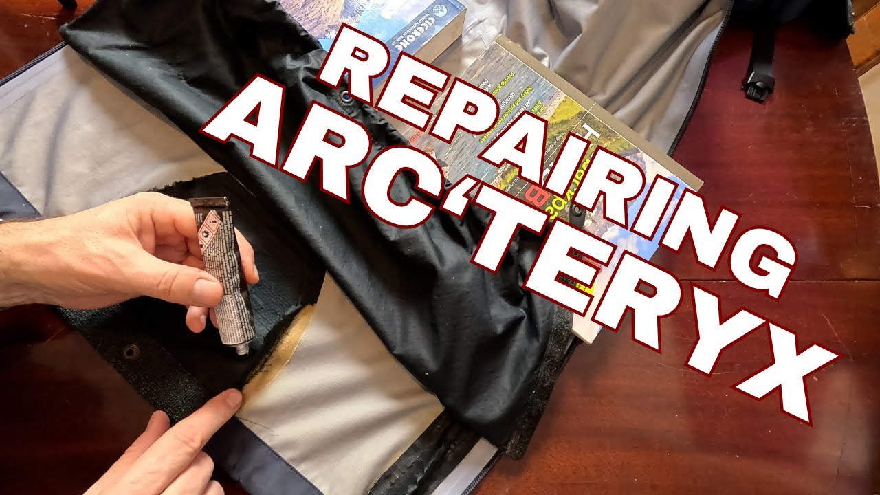 Repairing failed Arcteryx bonding on GoreTex waterproof trousers with SeamGrip