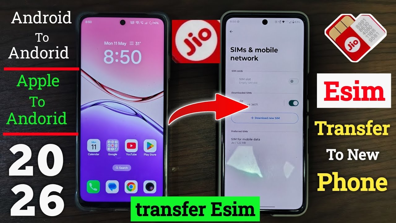 jio esim transfer to new phone | jio esim transfer from iPhone to android | jio Esim transfer kare |