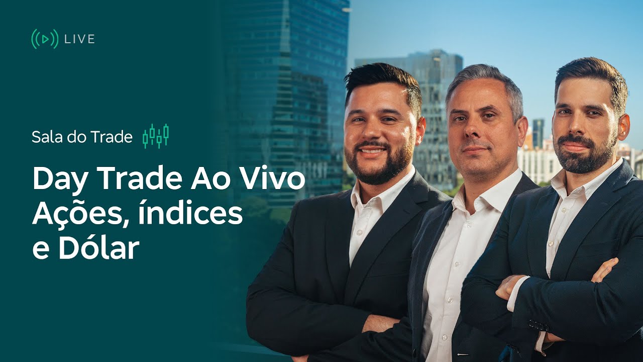 Sala do Trade – Day Trade ao Vivo – Índices, Ações e Dólar – 15/01