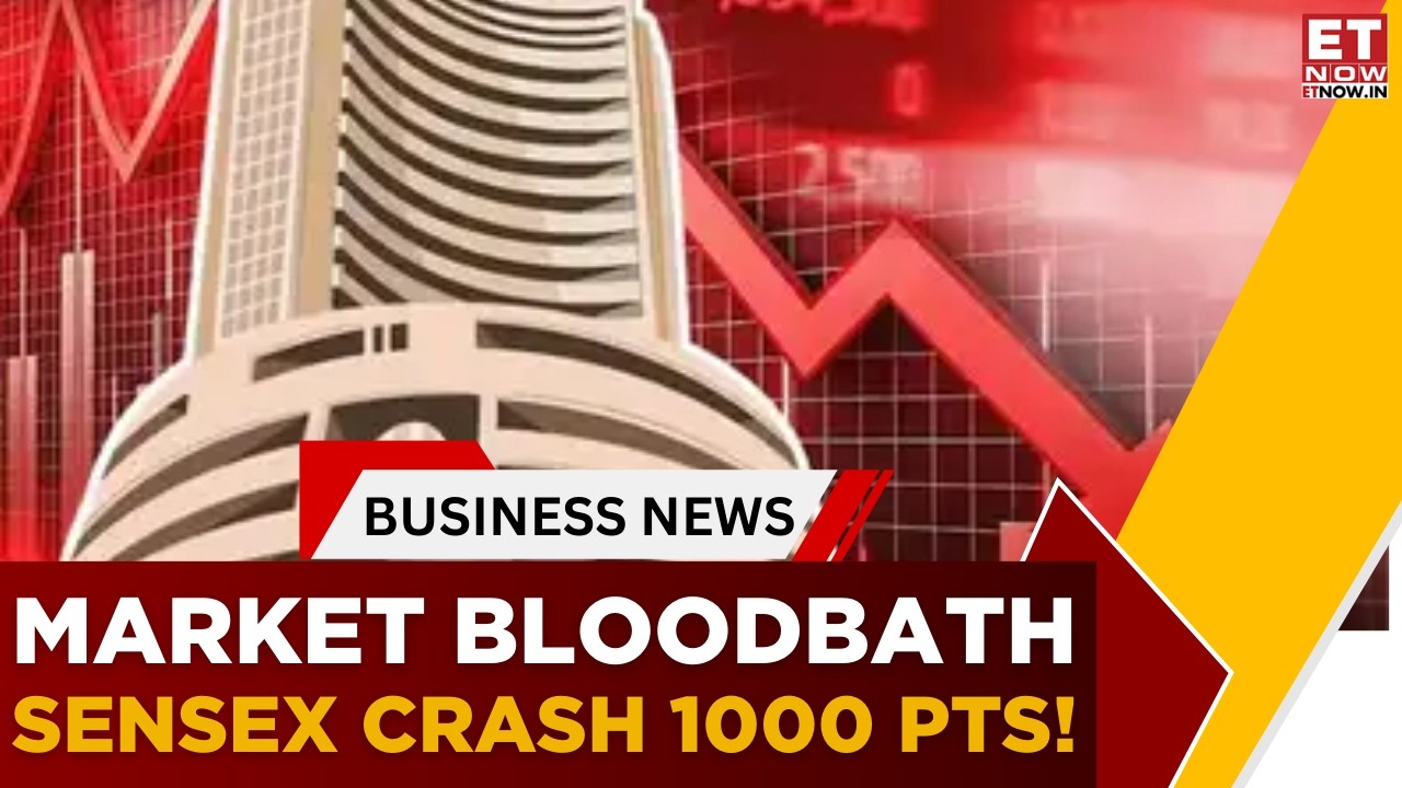 Sensex Crashes 1,097 Points! Nifty Slips Below 24,500 as Banks Drag Markets | Closing Bell | ET Now