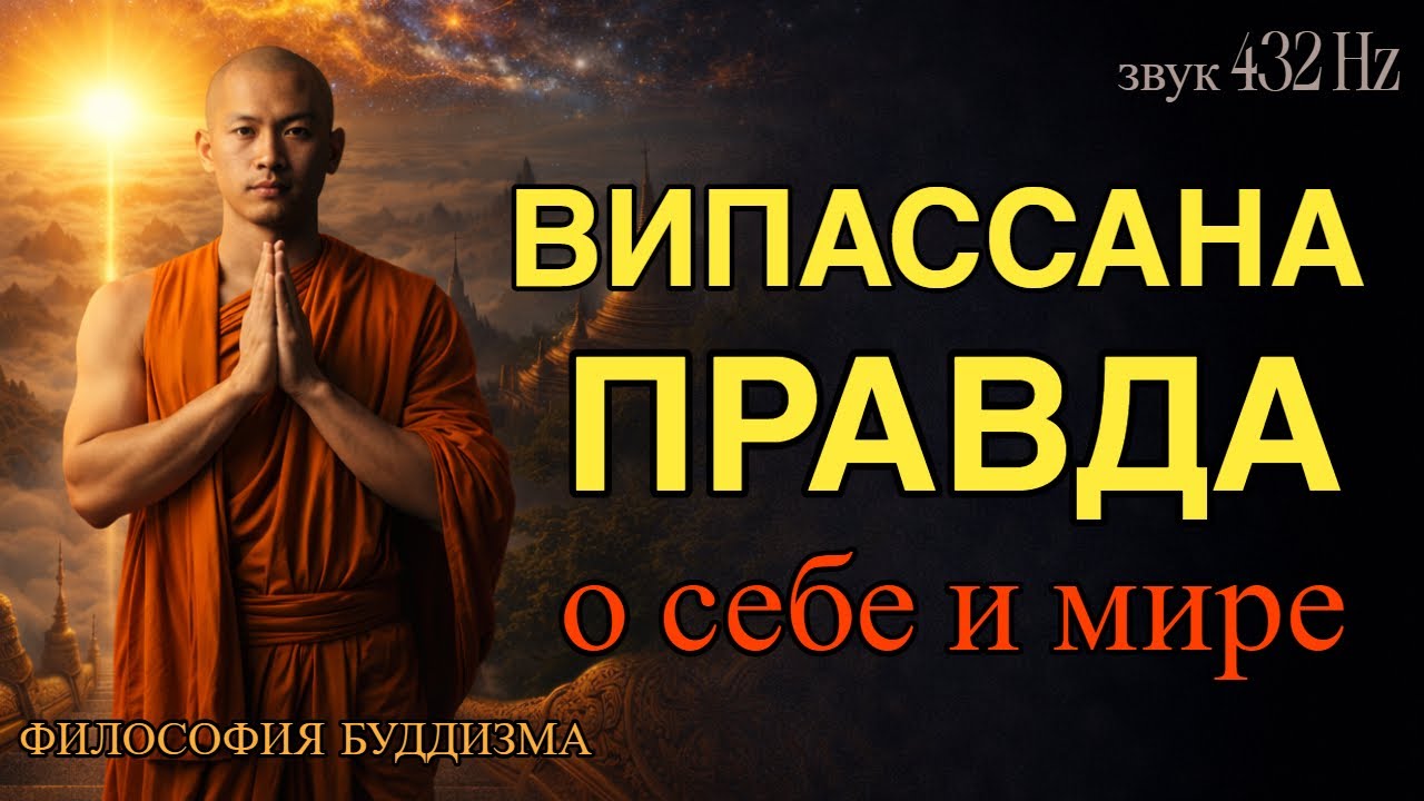 Лекция для сна 🌙 Випассана: путь к ясному видению реальности | Философия Буддизма