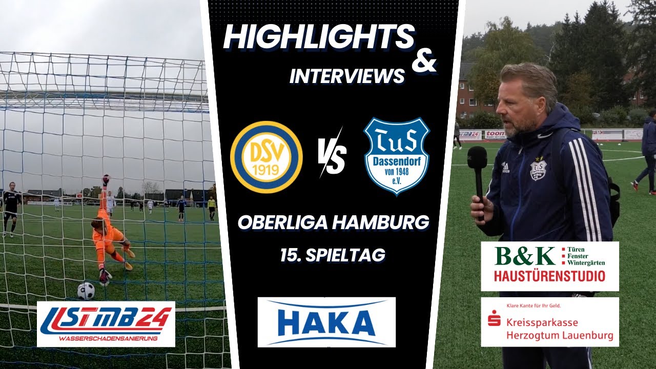 Düneberger SV - TuS Dassendorf | Oberliga Hamburg 15. Spieltag | Nachbarduell | Zusammenfassung