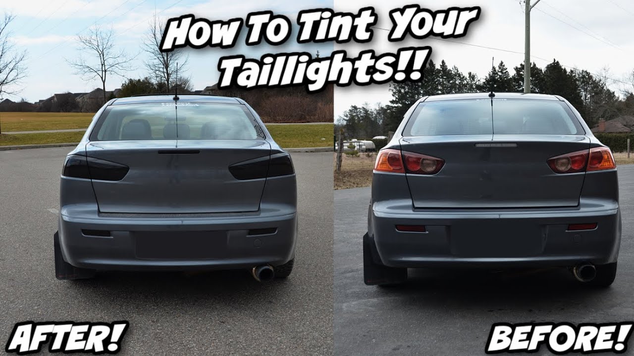 Tinting Wrapping My Tail Lights! | 09 Lancer
