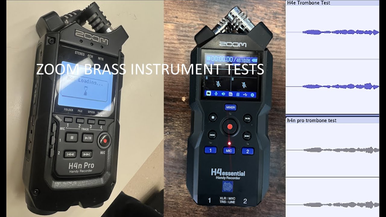 Zoom Brass Instrument Tests on H4e and H4n AND Mic Placement Comparisons!