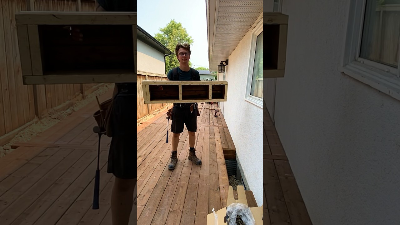 How to build a wood access hatch on your deck project #diy #homeimprovement #build