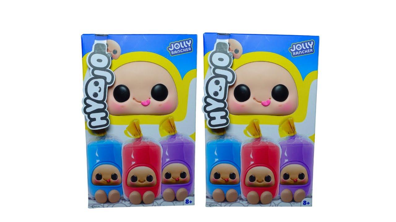 Распаковка коллекционной плюшевой игрушки Jolly Rancher в закрытой коробке Hyojo Jolly Rancher, с...
