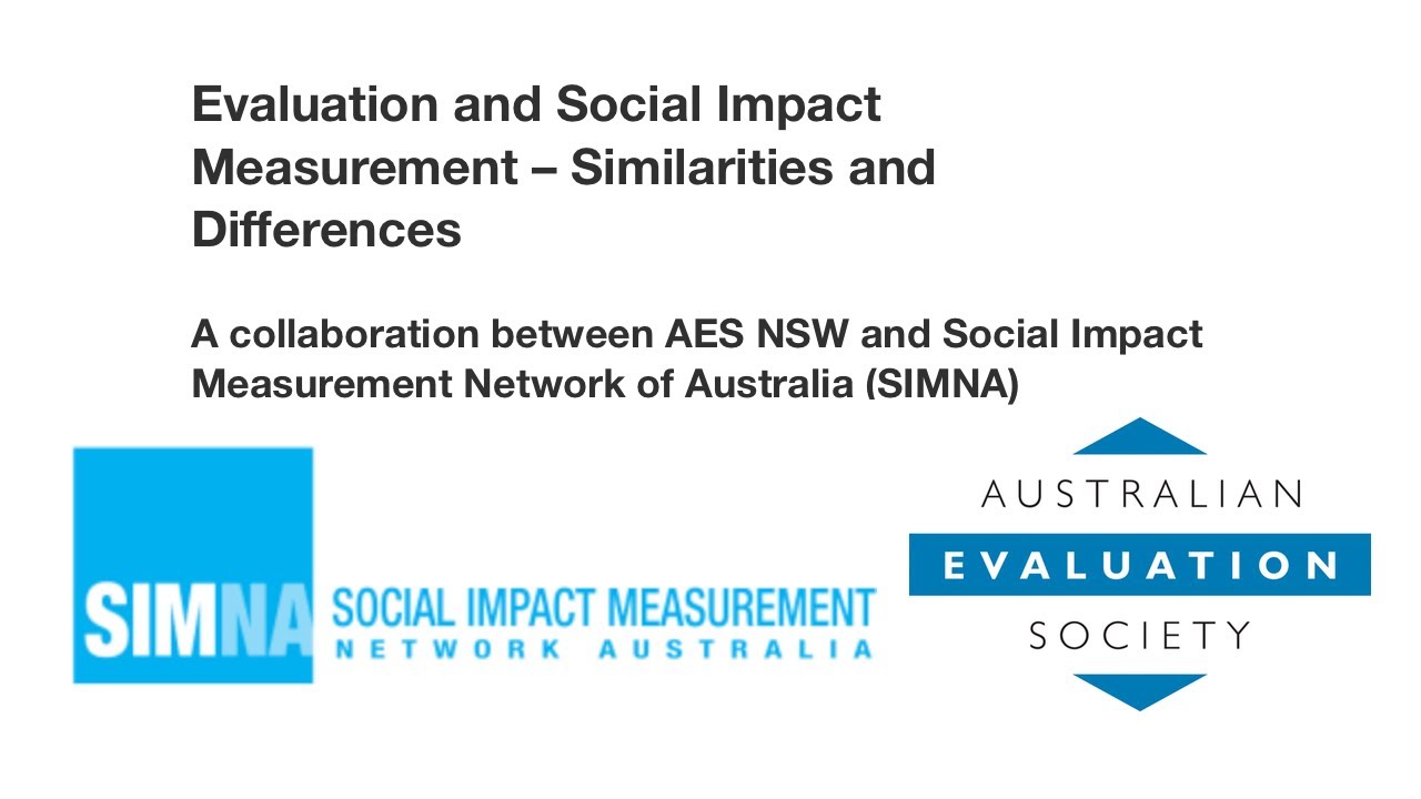 Evaluation and Social Impact Measurement &ndash; Similarities and Differences.