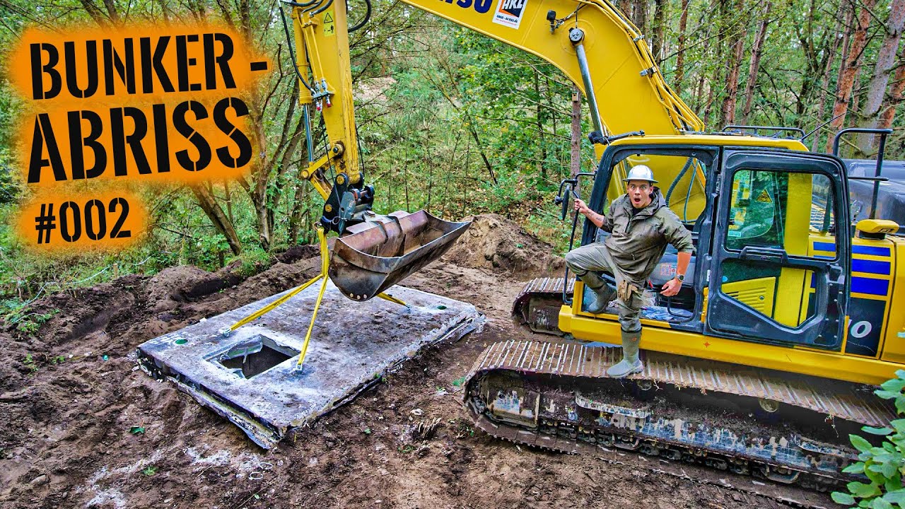22.000 KG BAGGER vs. BUNKER - Vorbereitung für den POOL | Survival Mattin
