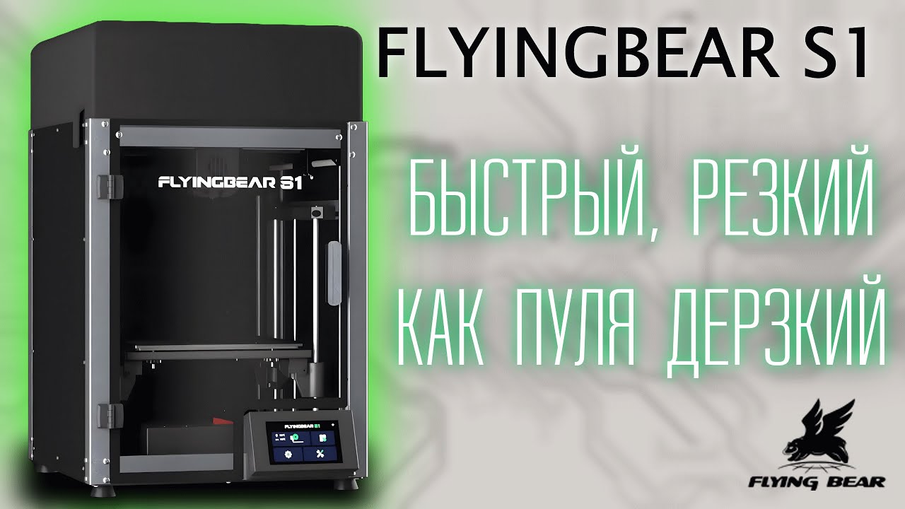 FLYINGBEAR S1 | Промышленный 3D принтер в каждый дом