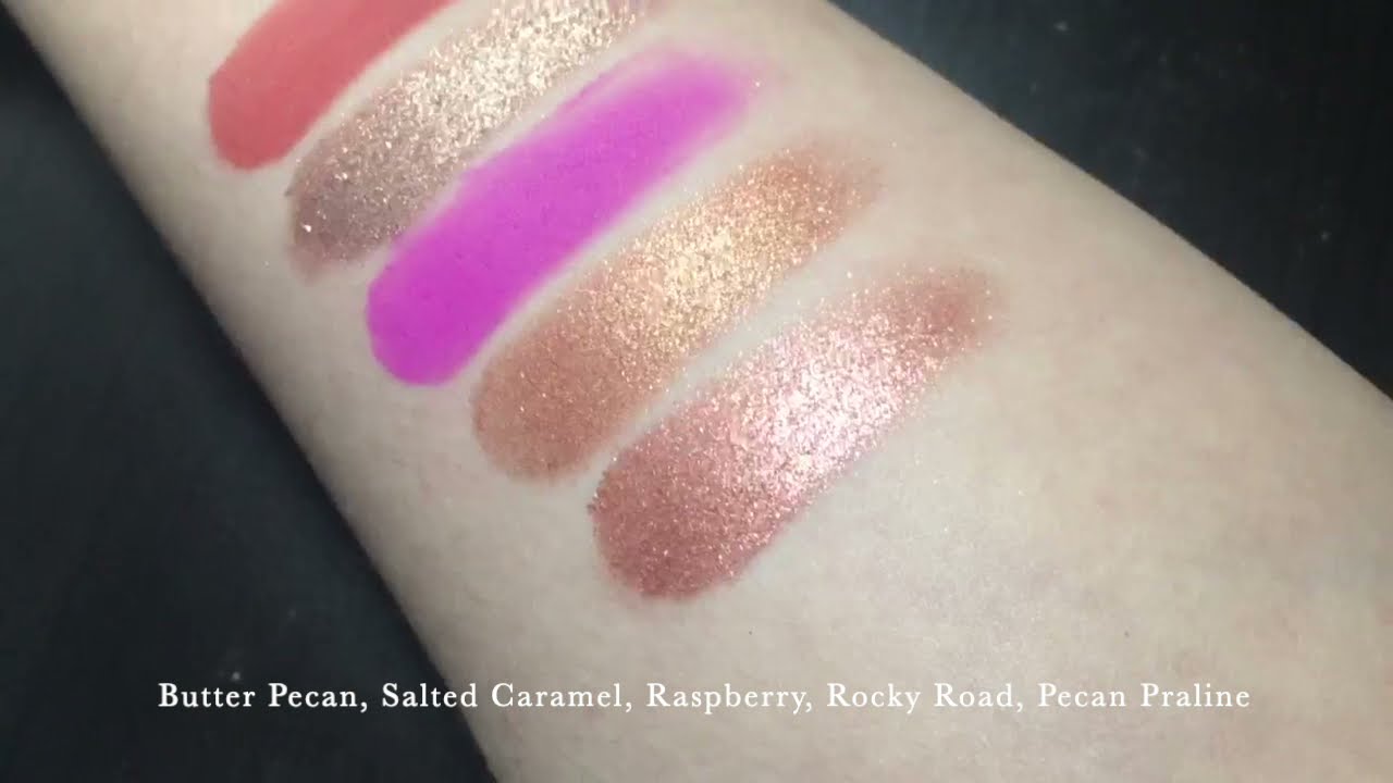 Glamlite Ice Cream Dream Palette Swatches