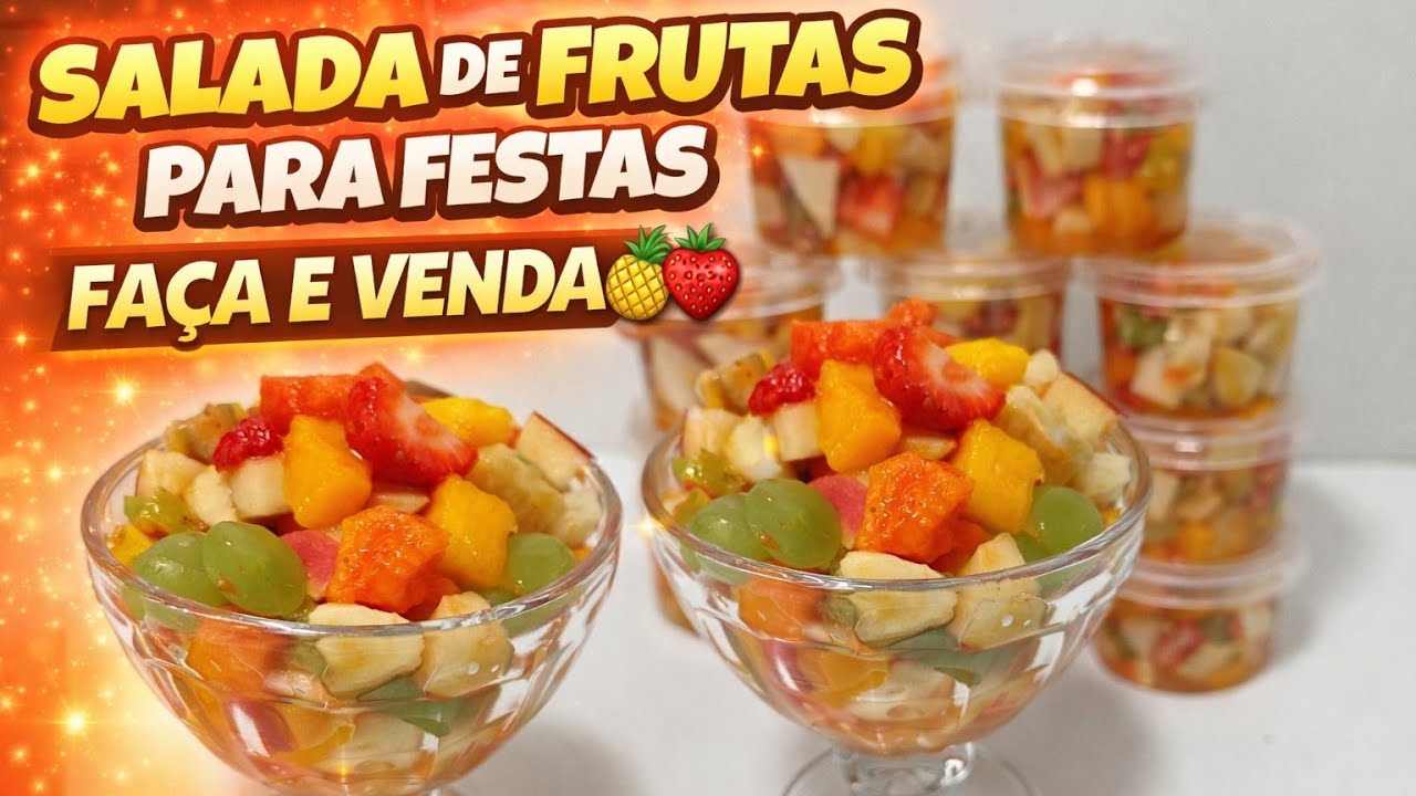 SALADA DE FRUTAS TROPICAIS PARA FESTAS - Faça e venda