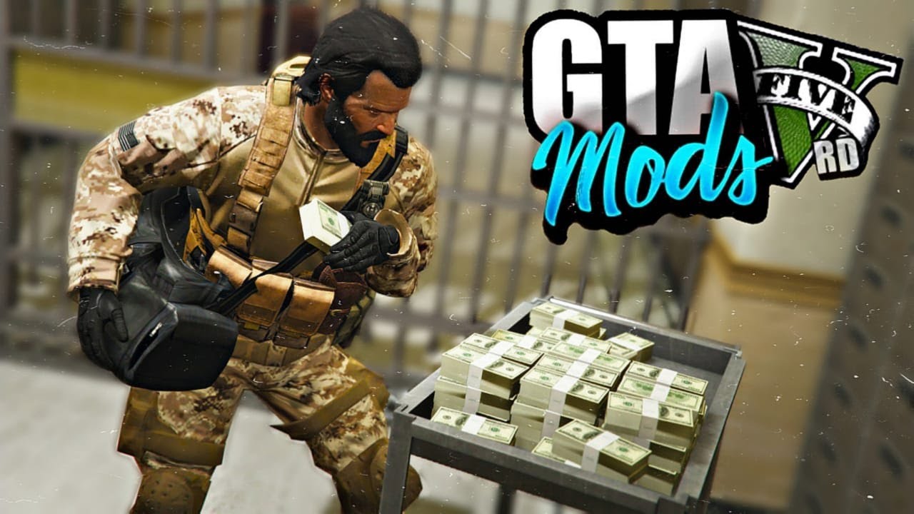 ASSALTANDO O BANCO CENTRAL NO GTA 5 ( MUITO DIFÍCIL ) DEU RUIM! - GTA 5 MODS