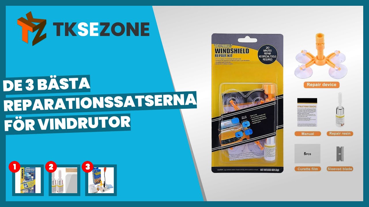 De 3 bästa reparationssatserna för vindrutor