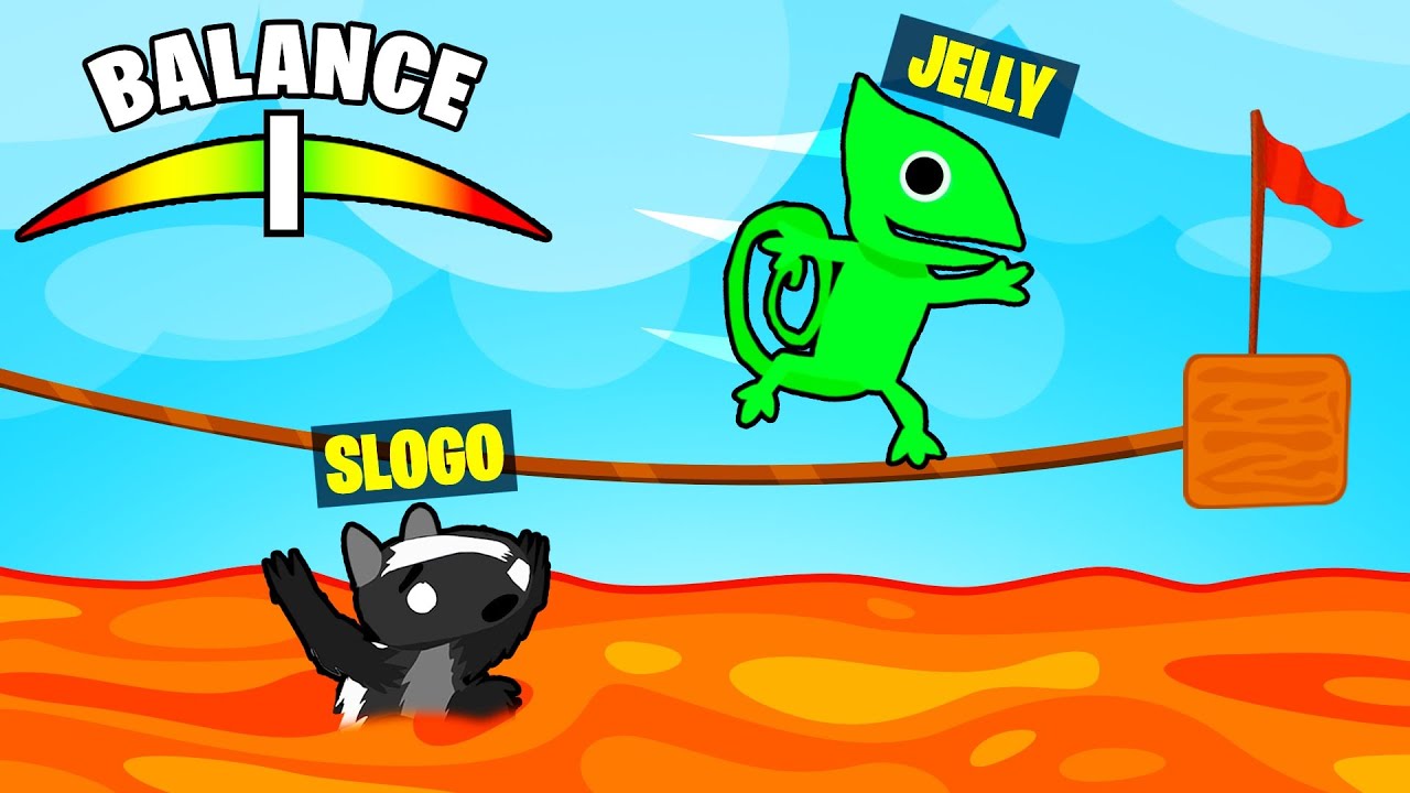 CROSS The TIGHTROPE or DROWN IN LAVA! (Ultimate Chicken Horse)