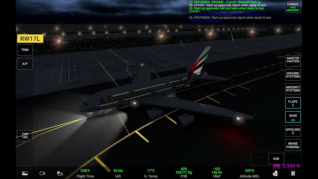 Istanbul (IST) to London (LHR) | Real Flight Simulator a380