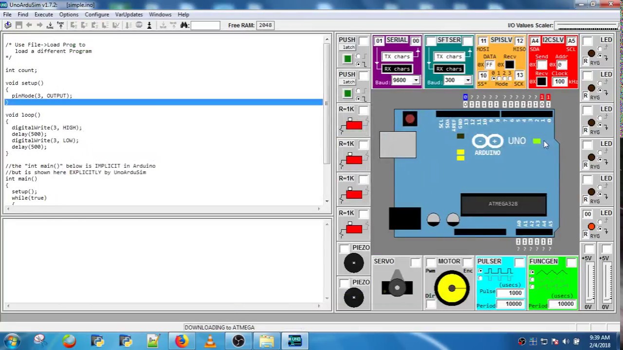Arduino UNO Simulator