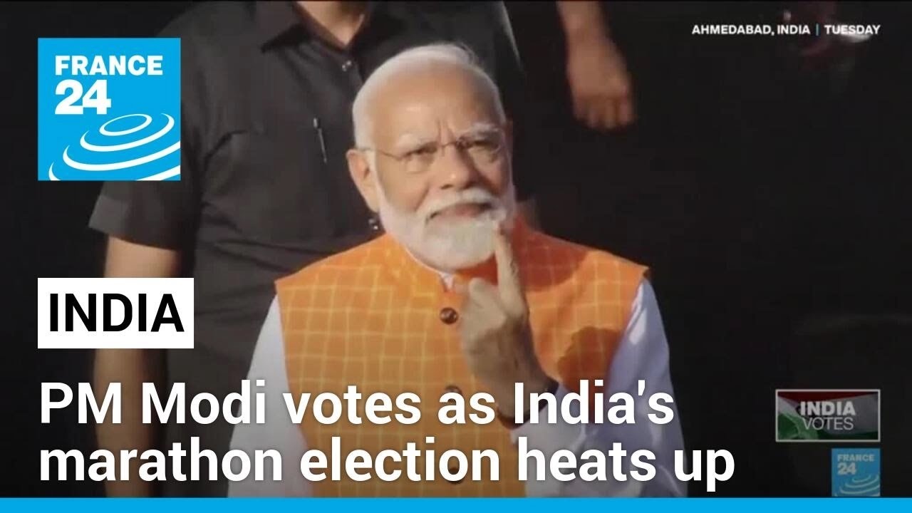 Prime Minister Modi votes as India's marathon election heats up &bull; FRANCE 24 English