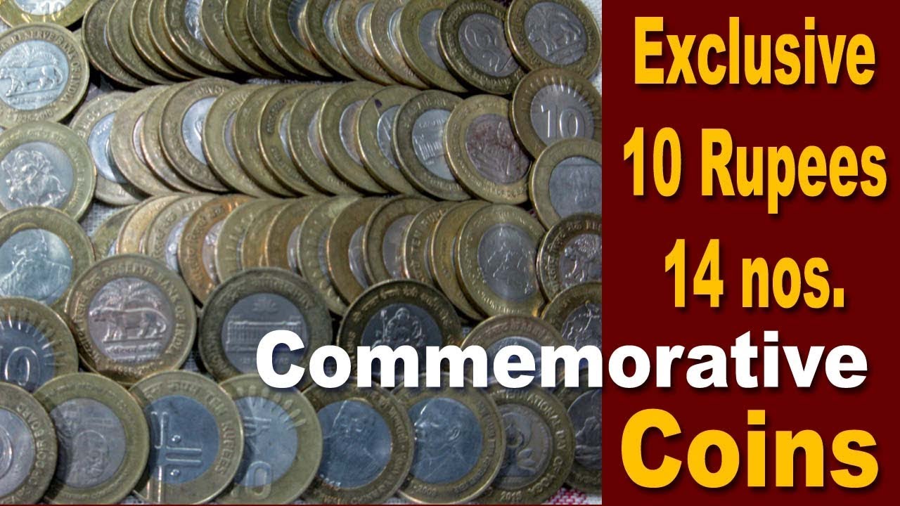 Exclusive Collection : 14 nos. of 10 Rupees Commemorative Coins