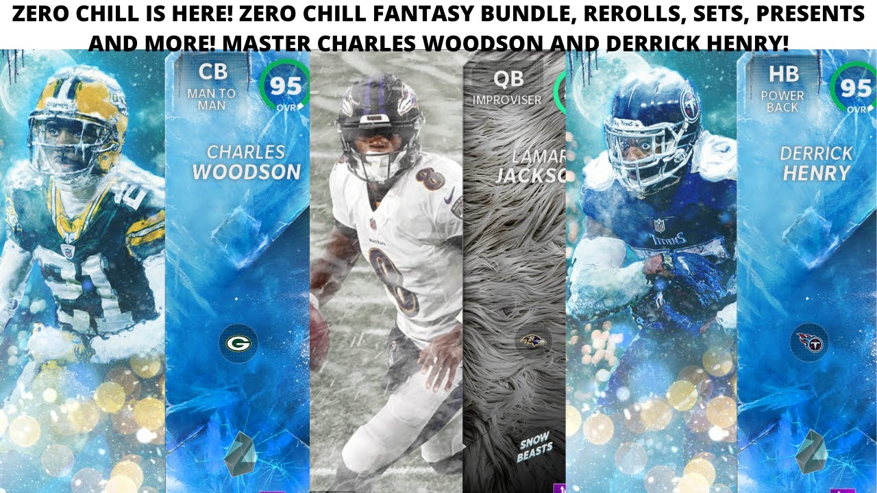 ZERO CHILL IS HERE! PACKS, REROLLS, SETS, PRESENTS AND MORE! MASTER CHARLES WOODSON & DERRICK HENRY!