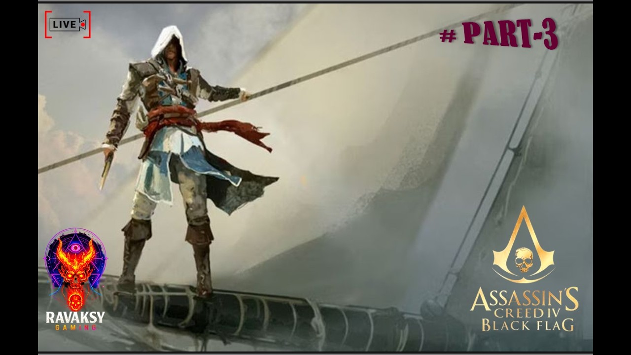 Assassin’s Creed 4 | Black Flag ⚓ LIVE PART - 3 🏴‍☠️ Pirate Battles & Treasure Hunts🌴 #edwardkenway