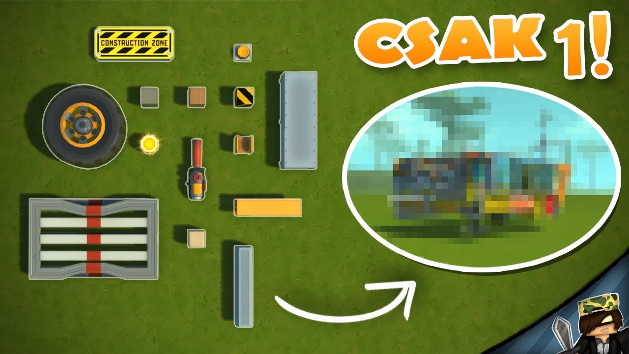 MINDENBŐL CSAK 1 BLOCK MEGENGEDETT! - Scrap Mechanic Kihívás 😲