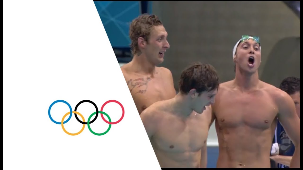France Win Gold  In 4x100m Freestyle Relay Final | London 2012 Olympics