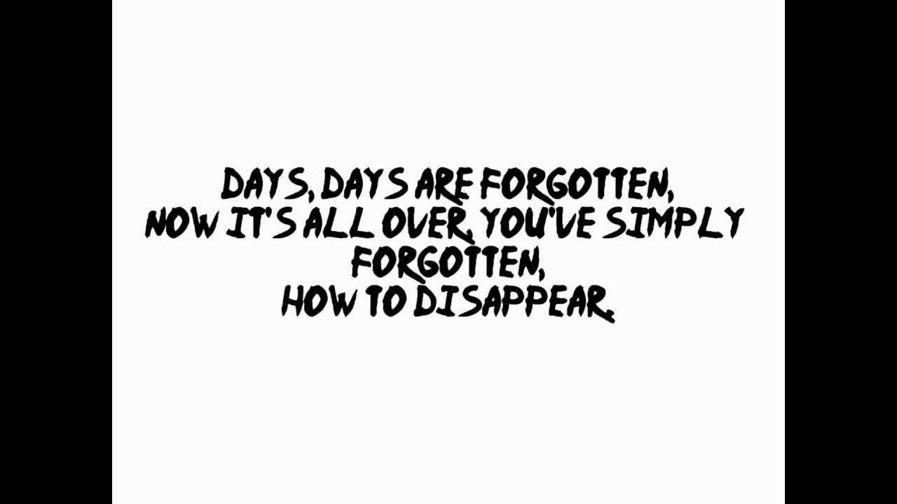 Days Are Forgotten by Kasabian Lyrics