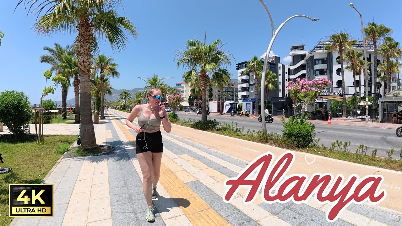 Alanya Oba & Cumhuriyet Beach Walk | June 16, 2025 [4K HD/60 fps]