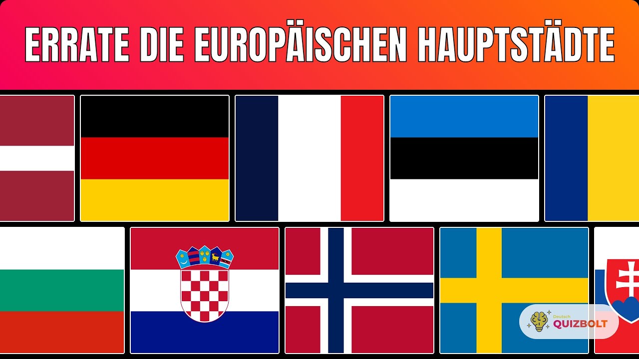 Kannst du alle 30 europäischen Hauptstädte erraten?