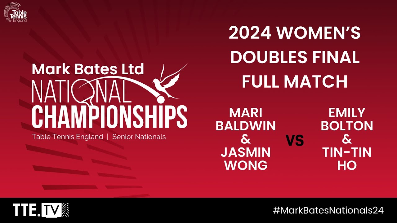 Women's Doubles Final Baldwin/Wong v Bolton/Ho | Mark Bates Ltd National Championships 2024