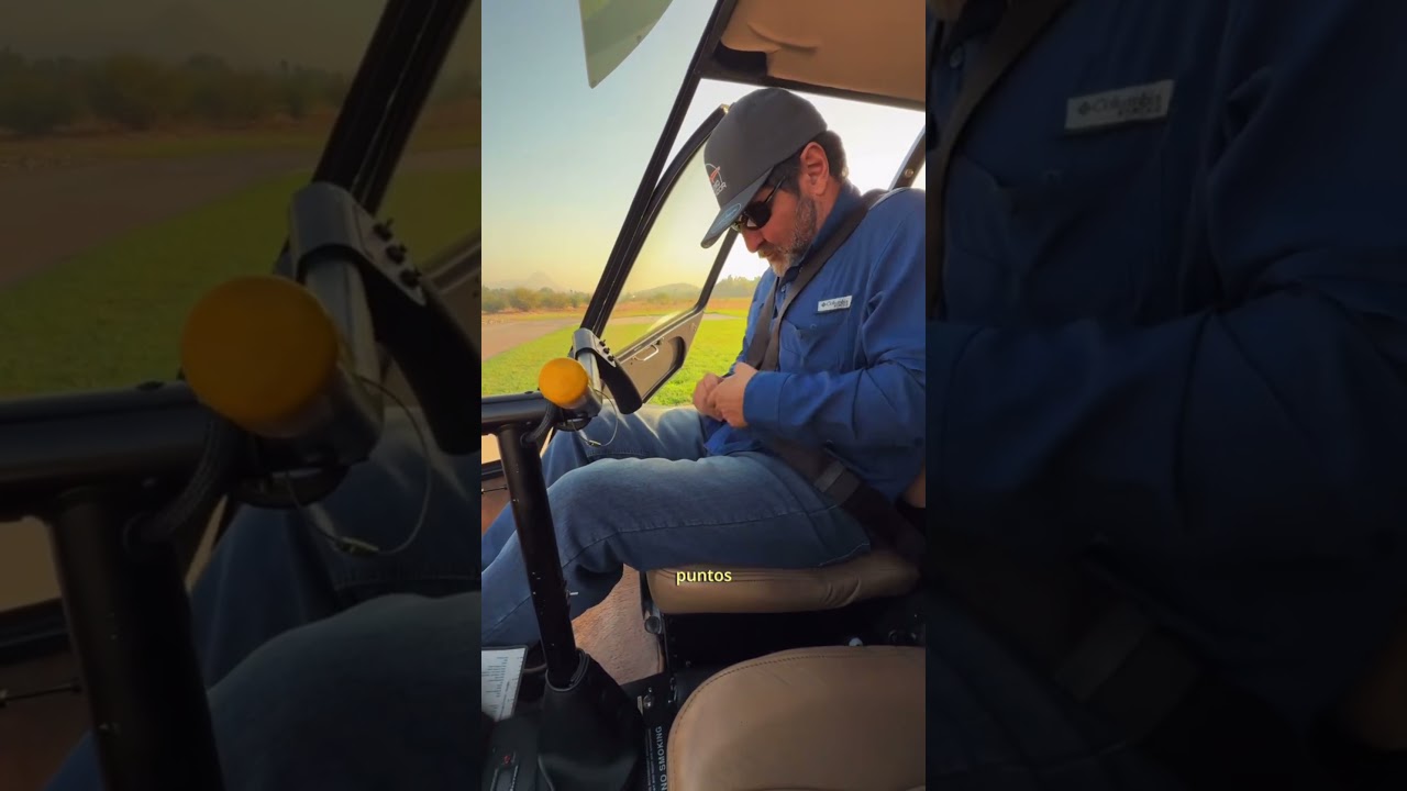 @sebdiazs nos explica c&oacute;mo es la puesta en marca del Robinson R44 #helicoptero #explicaci&oacute;n