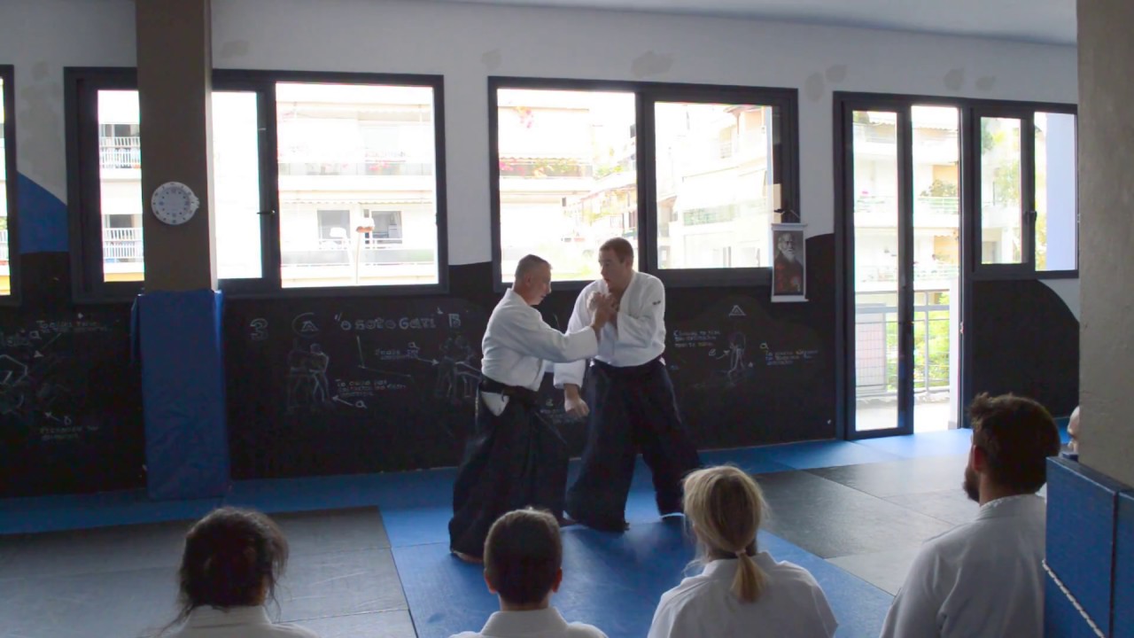 Sensei Tony Heseltine, Athens 2018 - Breaking balance after avoiding punch 2