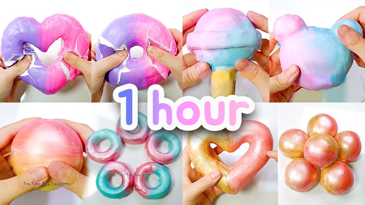Plaster Clay Cracking ASMR 1hour Compilation