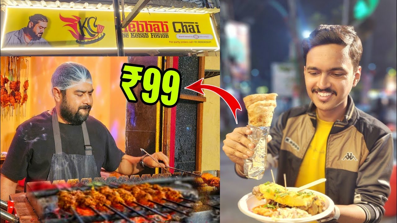 কাবাব সম্রাট Roasted Cart এর নতুন Outlet? 😱 Best Kebab in Kolkata | Kolkata Street Food