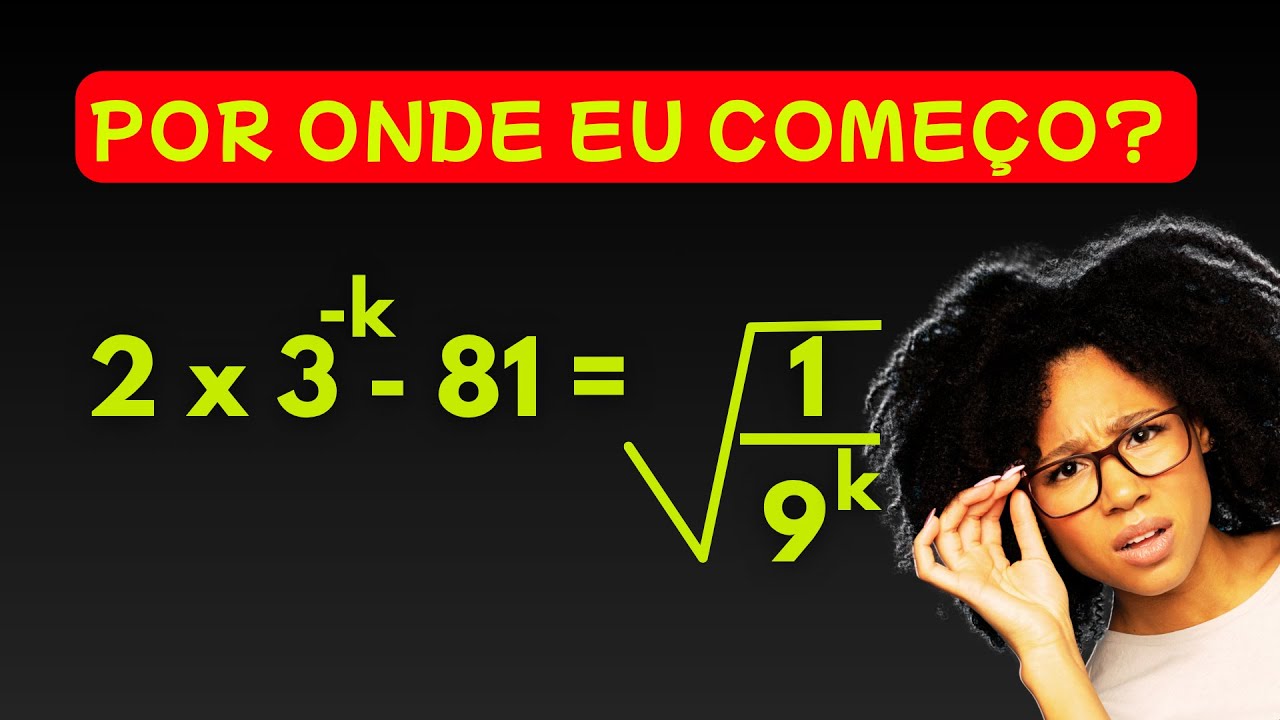 🔥 DESAFIO: COMO RESOLVER ESSA EQUAÇÃO? Potência negativa e raiz quadrada