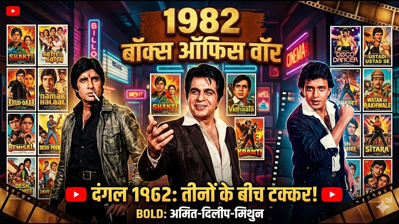 1982 में किसका राज था? Amitabh Bachchan vs Mithun Chakraborty vs Dilip Kumar