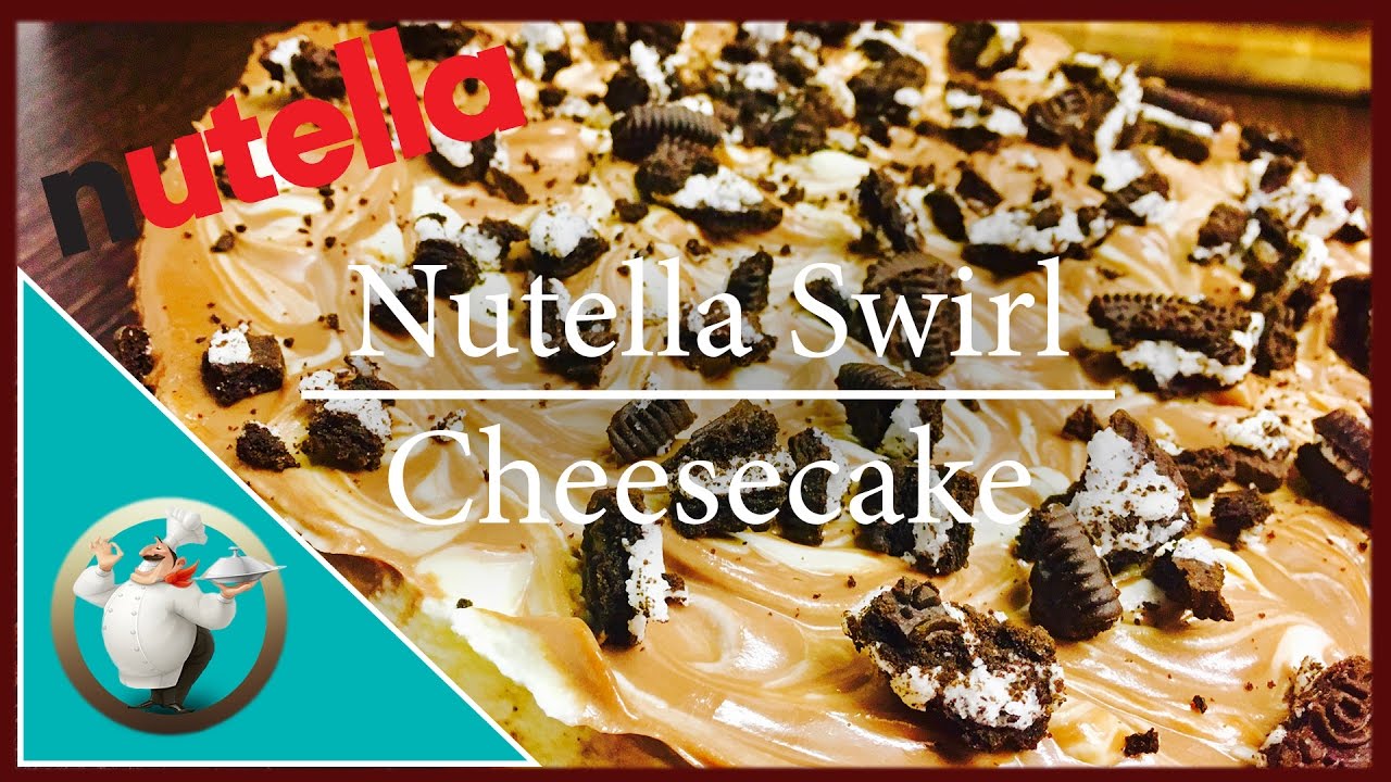 Nutella Swirl Cheesecake | No-Bake Oreo Nutella Cheesecake | Nutella Cheesecake Recipe