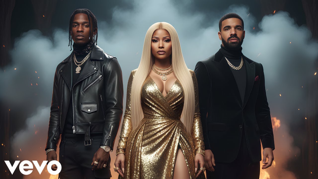 Nicki Minaj × Travis Scott – EMPTY CROWN (ft. Drake, Tyga) AI Music Video