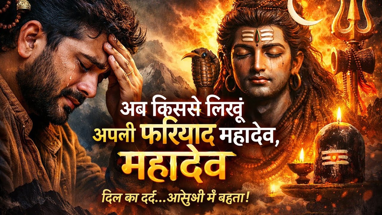 अब किससे लिखूं ✍️ अपनी फरियाद महादेव 🙏🙏| Heart Touching💔💔 Shiv Bhajan 2026 | Powered By भक्ति धारा 