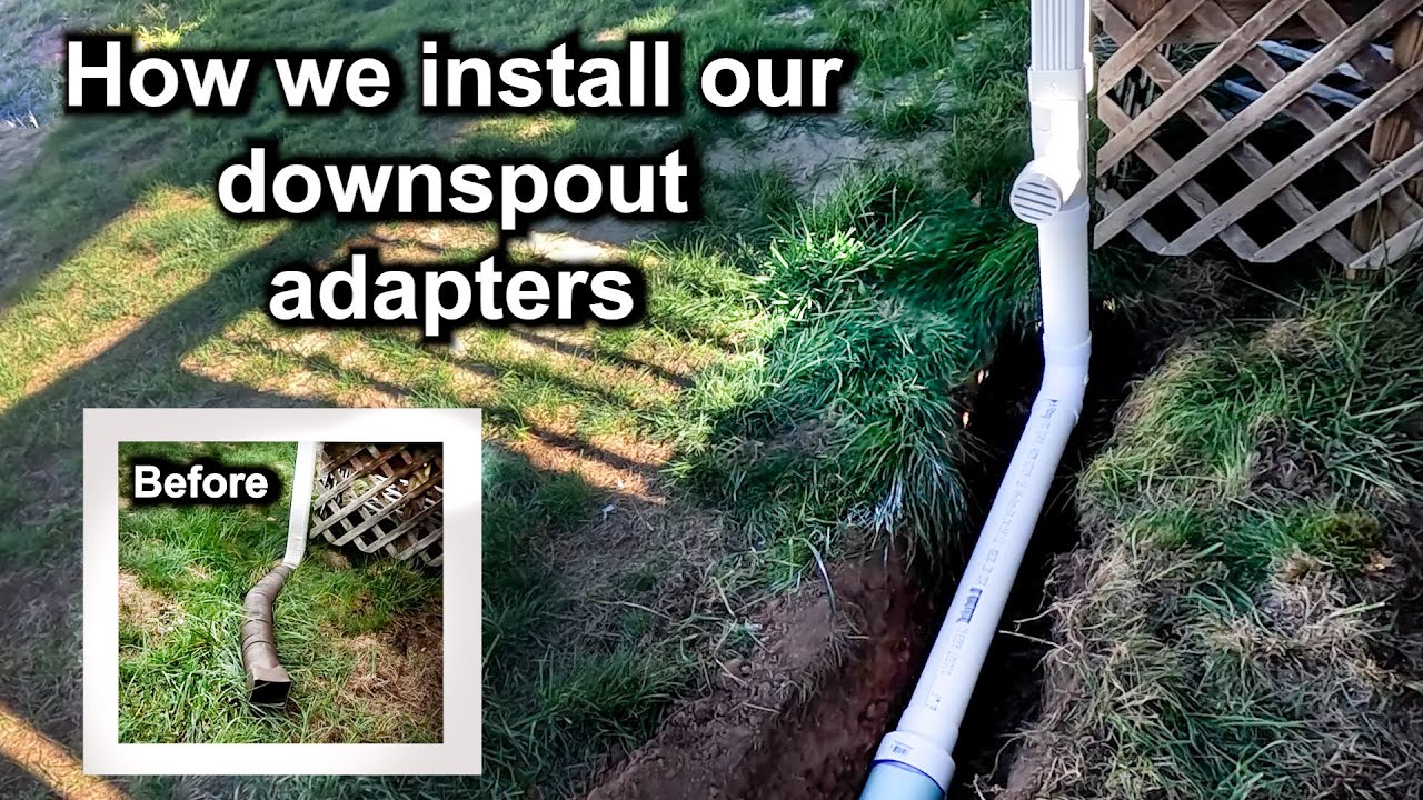 How We Build Our Downspout Adapter (U.S. Method &mdash; Cleanout + Venting)