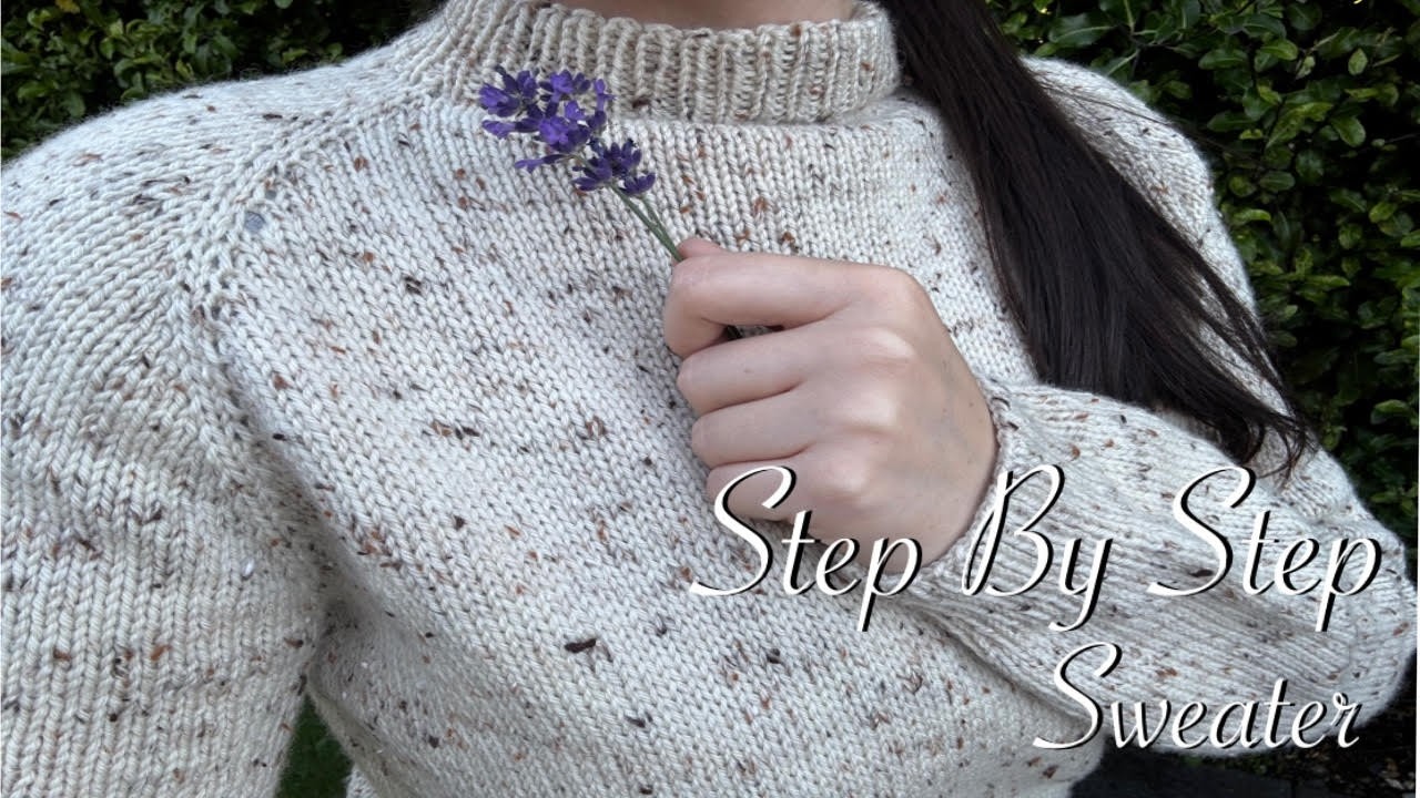 Knitting My First Sweater As A Crocheter || Step By Step Sweater