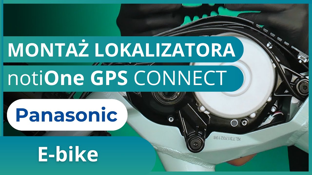 Montaż lokalizatora GPS w silniku Panasonic - notiOne GPS Connect - E-bike