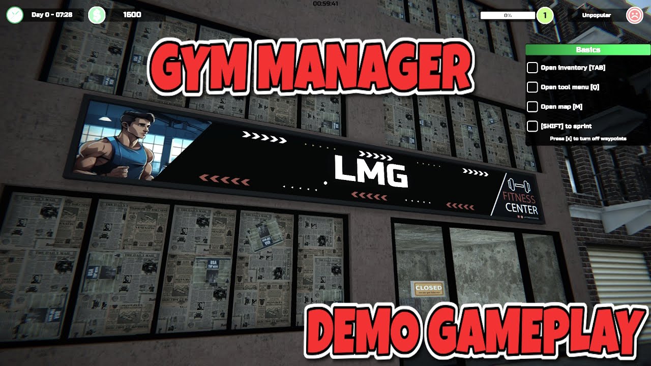 Gym Manager Simulator Demo Gameplay